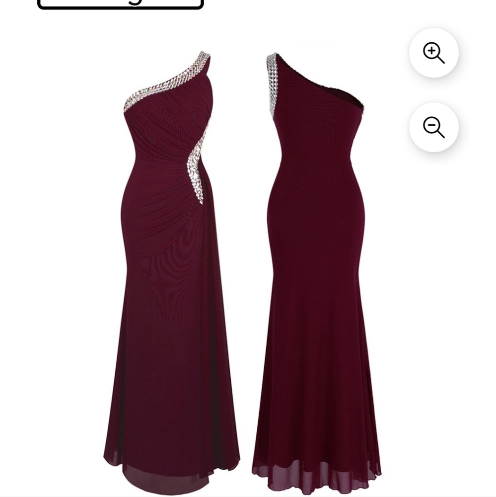 Formal gown with Rhinestones.  Size small.